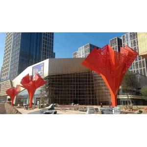 Red Baking Varnish 4.5M Height Garden Ornaments Statues