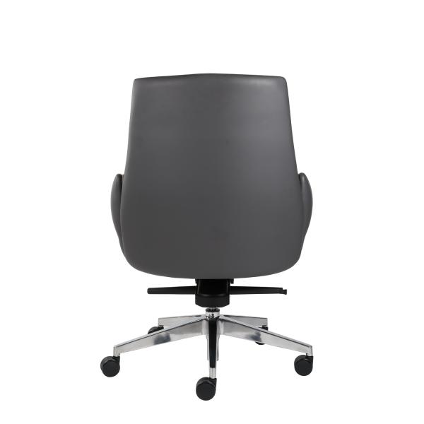 Buy Height Adjustable Black Leather Revolving Chair High Back Executive Chair at wholesale prices