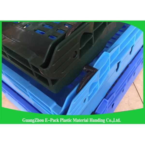 Mesh Transport Green Plastic Food Crates Storage Medicine Recyclable