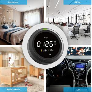 Black 1 PPM Co2 Meter 2400mAh Environmental Testers