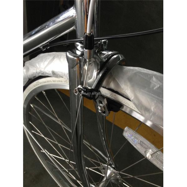 NO Suspension 3 Gear Silver Color Cromo Frame Vintage Ladies Bike Retro Women Lady Bicycle