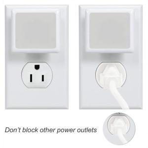 Plug in Night Light Bulbs LED with Dusk to Dawn Smart Sensor, 0.3W Daylight LED