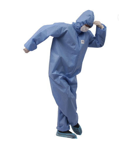 Buy Level 4 Sterile Disposable Cpe Isolation Gown Fluid Resistant at wholesale prices