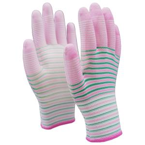 NBW-PT303 13 Gauge Zebra Pattern PU Palm Coated Gloves