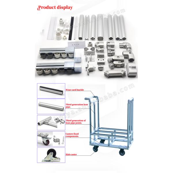 Lean Pipe Aluminum Lean Tube For Warehouse Trolley Cart