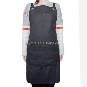 OEM Kitchen Cooking Apron Tc Fabric Black Kitchen Bib Aprons