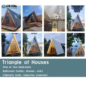 Triangle House Prefabricated Modular Office Garden Home Galvanized Steel Square