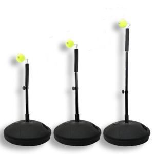 China Steel plastic Portable Beach Tennis Net Black Tennis Trainer Rebounder Ball on sale