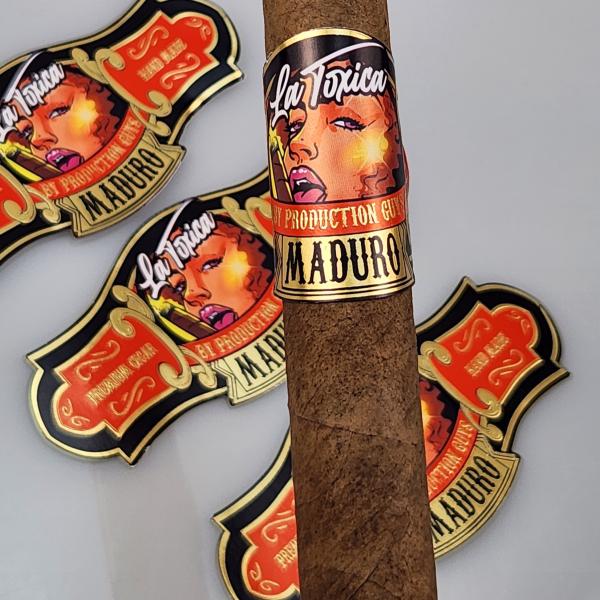 2025 Hot Sale Waterproof High Quality Custom Cigar Label Gold Foil Printing with Private Logo & Brands Embossed Printing Quick Sticker
