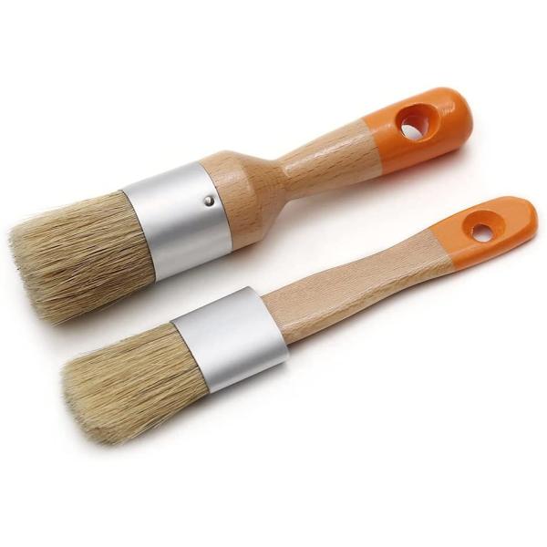 Buy Bristle Burlywood Wax Paint Brush For Chairs Chalk Painting at wholesale prices