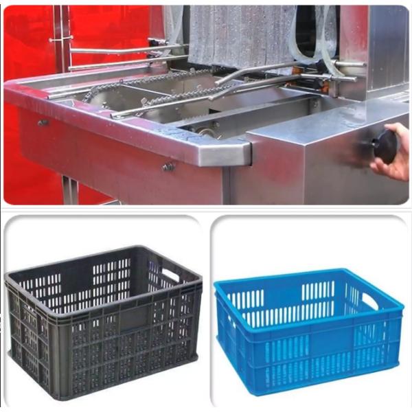 Electric Vegetable Basket Washing Machine , Automatic Plastic Tray Cleaning Machine