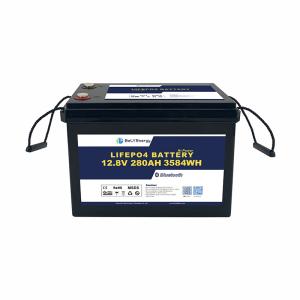 Customization 5000 Cycles Bluetooth Connectivity 12V 280Ah LiFePO4 Battery Pack