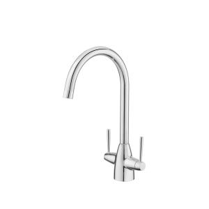 China Easy Install Kitchen Mixer Faucet Brass Chrome easy operate on sale