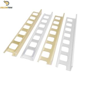 L Trim Tile Matte Gold Aluminum Square Punching Accessories