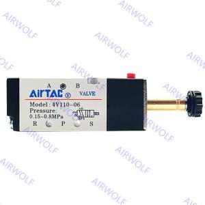 4V110-06 4V120-06 4V130-06 AIRTAC Aluminum alloy Electric Solenoid Valves with 1