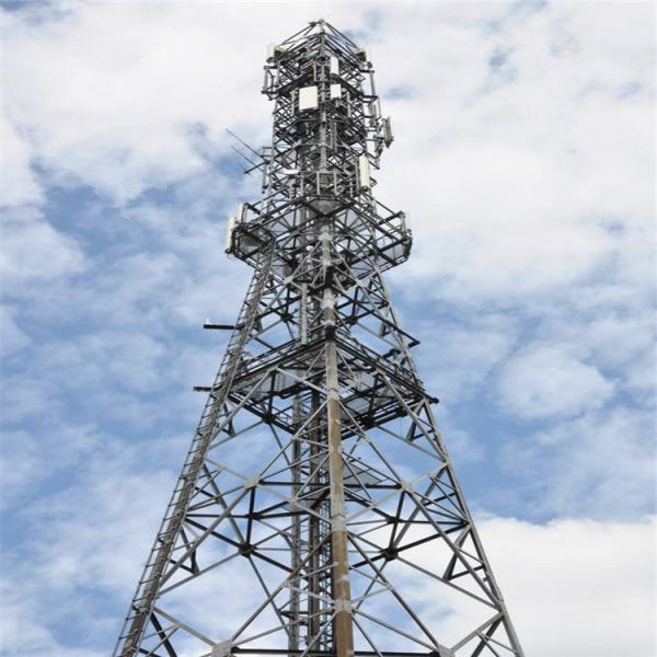Buy Bts Fm Satellite Tubular Steel Tower 3 Legs Lattice Telecom at wholesale prices
