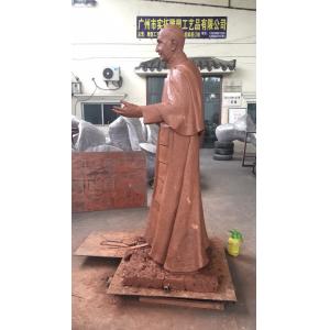 Religious Figures Copper Famous Portrait Sculpture For Exhibition Hall