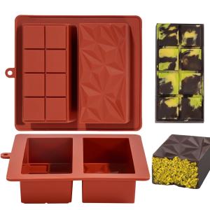 MHC Chocolate Molud Bar Thick Silicone Cake Tools Chocolate Bar Molds Deep