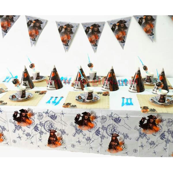 Pirates of the Caribbean Kids Birthday Party Decoration Set Party Supplies Baby Birthday Party Pack event party supplies