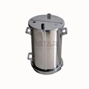 China Stainless Steel Round Powder Coating Fluidizing Hopper on sale