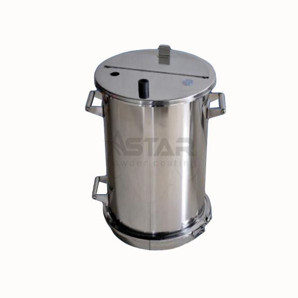 Buy Stainless Steel Round Powder Coating Fluidizing Hopper at wholesale prices