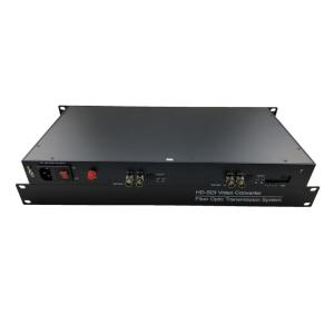 Rack Full HD single mode 4channel HD SDI transmitter video to fiber converter