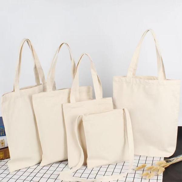 Factory OEM White color Nature Handbag Tote Cotton Bag Wholesale Custom Canvas Green Shopping Bags Shoulder Bag