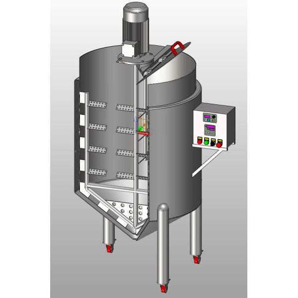 Buy OEM / ODM  Liquid Fertilizer Mixing Tank 220V Conical Mixing Tank at wholesale prices