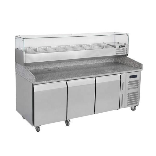 Buy 580L Commercial Pizza Prep Fridge 2025x800x1420mm Secop Compressor at wholesale prices