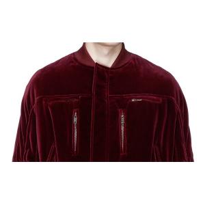 Mens Ruche Sleeve Winter Cotton Velvet Jacket