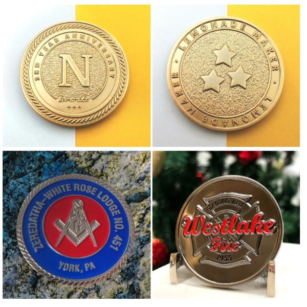 3D Zinc Alloy Silver Brass Copper Souvenir Challenge Coin Collection Coins 2mm 3.5mm 6mm