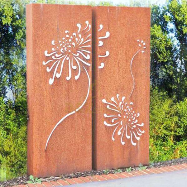 Corten Steel Divider Screen Garden Decorative