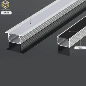 Linear Slot 6063 Aluminium Led Strip Profile Andoized Finish Customized