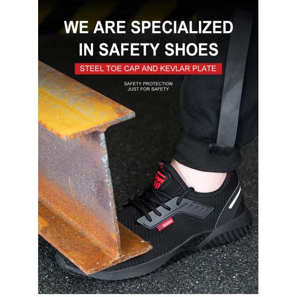 Mens Casual Steel Toe Shoes , Sport Style Safety Shoes For Men Work