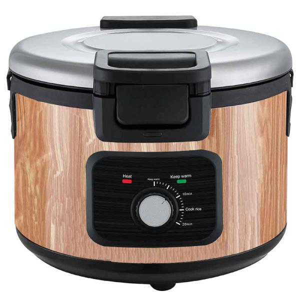 Buy 16L Panel Rice Cooker Wood Grain Shell Mechanical Knob Control at wholesale prices