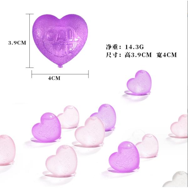 Ice Cream Tools Plastic Heart Shape Ice Cube for Beer Cooling Food Grade Bar Accessories