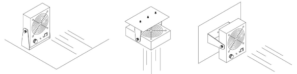 High Voltage Ionizing Air Blower Air Purifier Bentchtop Cross Flow Electrostatic