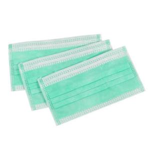 Green Disposable Mouth Mask Non Woven Disposable Dust Respirators