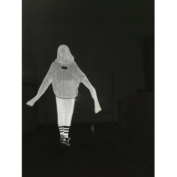 Safety Clothing Reflective Knitting Yarn Polyester Reflective Thread For