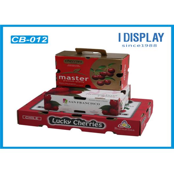 Corrugated Large Fruit Packaging Box / Cardboard Gift Boxes With Customized Logo