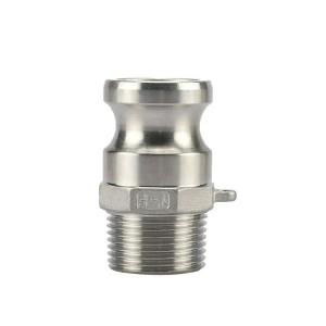 Quality 2&quot; Plug x 2&quot; NPT Male Global Type F Camlock Coupling and Groove Hose Fitting for Durable for sale
