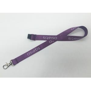 Logo Personalised Id Badge Lanyard , Trade Show Lanyards For Students