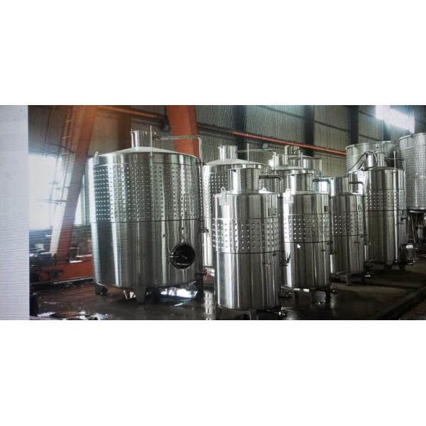 Buy 1000L Pillow Plate Jacket Tank , Wine Jacketed Storage Tank at wholesale prices