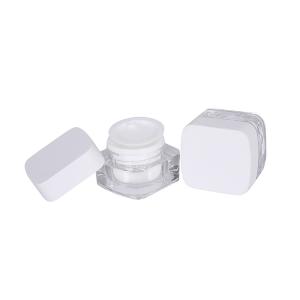 Transparent Square Acrylic 5g Mini Cosmetic Containers