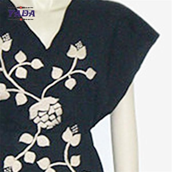 Latest african bazin hand embroidery design party swing dinner dresses vintage dress for ladies