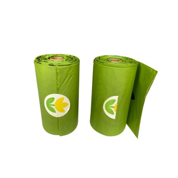 Buy green Biodegradable Dustbin Bags Waterproof Compostable Garbage Bags 15mic at wholesale prices