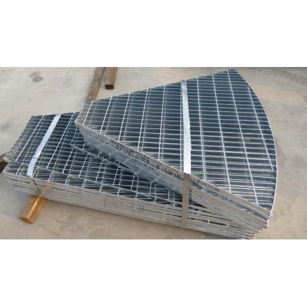 Hot Dip Galvanized Carbon Steel Metal Grating Customized Special Shaped