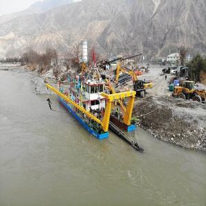 Quality 1-2 Hydraulic Diesel Engine Boat Cutter Suction Sand Dredger for River Mud Equipment for sale