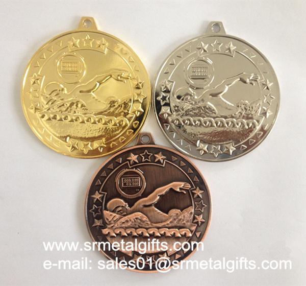 metal sport swimming medals