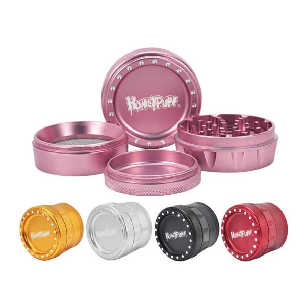 63mm Four Layer Premium Herb Grinder Aluminum Alloy 133g Light Weight